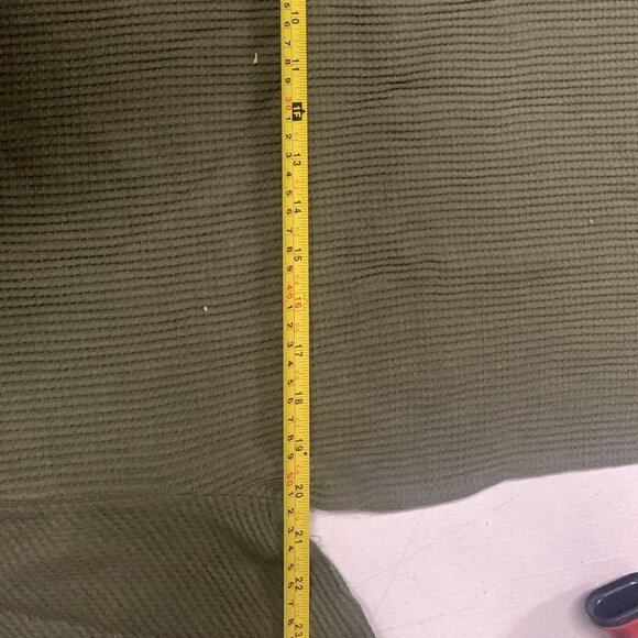 VANS WOMEN’S Size VN0A4SCAKCZ LORRAINE LONG SLEEVE THERMAL TOP LOGO Green Cotton - Picture 13 of 13